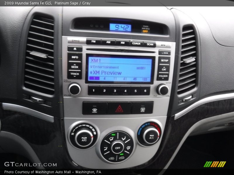 Platinum Sage / Gray 2009 Hyundai Santa Fe GLS