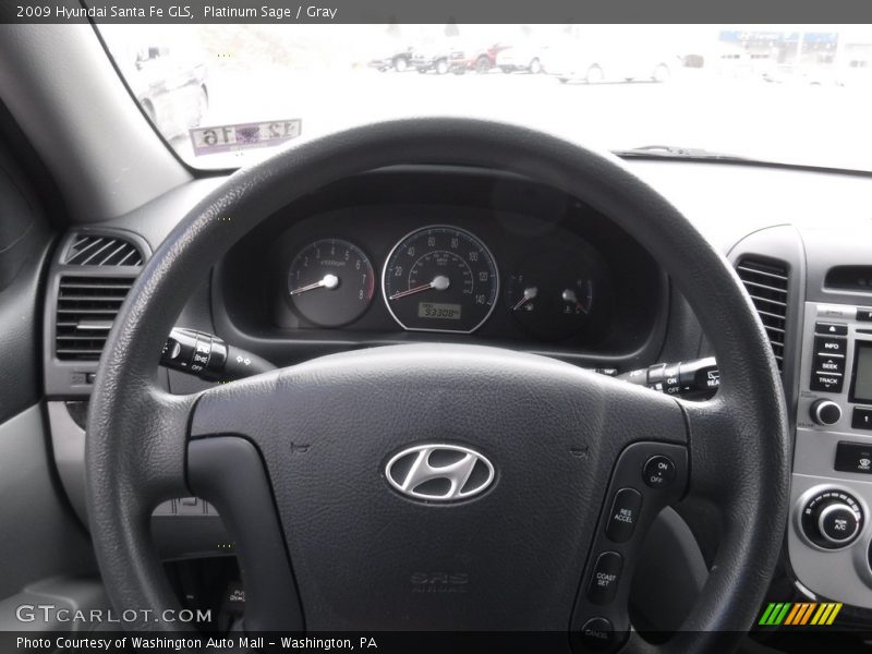 Platinum Sage / Gray 2009 Hyundai Santa Fe GLS