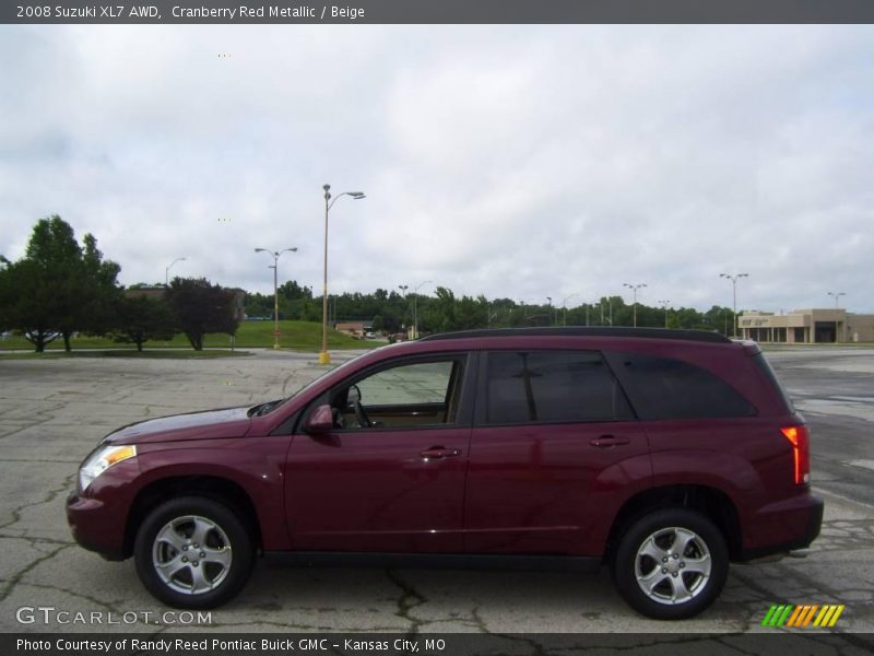 Cranberry Red Metallic / Beige 2008 Suzuki XL7 AWD