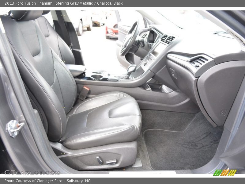 Sterling Gray Metallic / Charcoal Black 2013 Ford Fusion Titanium