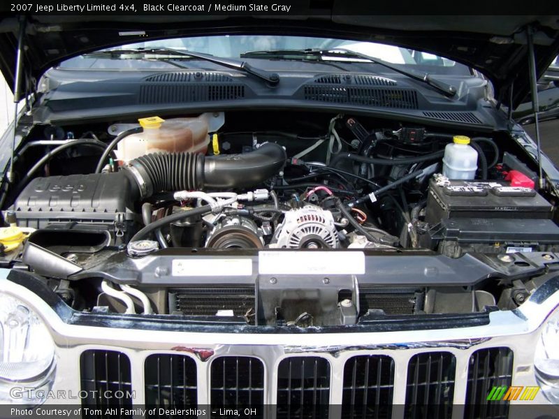 Black Clearcoat / Medium Slate Gray 2007 Jeep Liberty Limited 4x4
