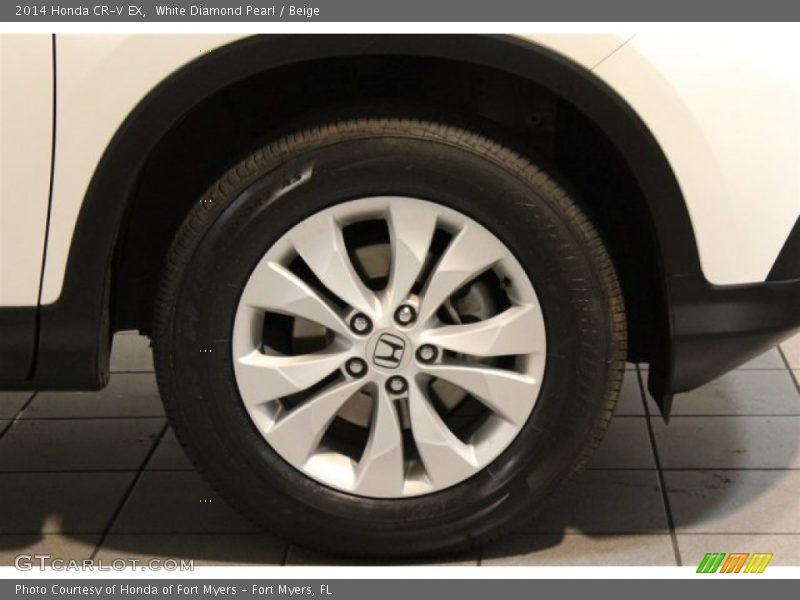 White Diamond Pearl / Beige 2014 Honda CR-V EX