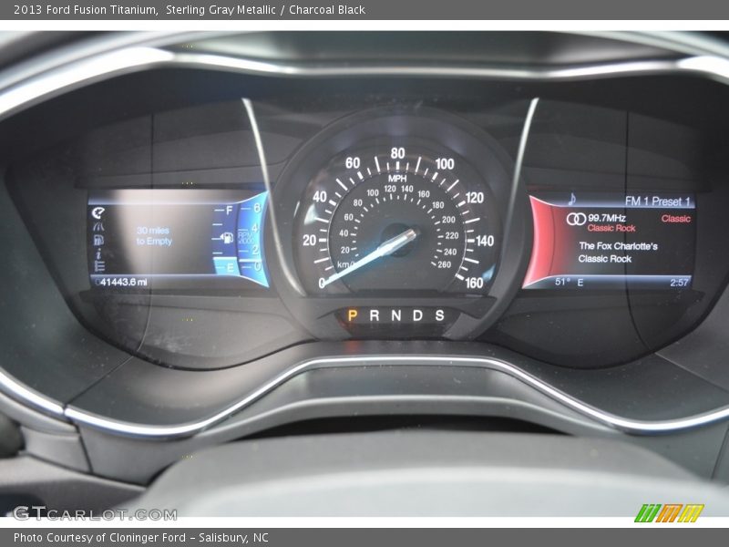 Sterling Gray Metallic / Charcoal Black 2013 Ford Fusion Titanium