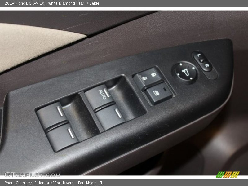 White Diamond Pearl / Beige 2014 Honda CR-V EX