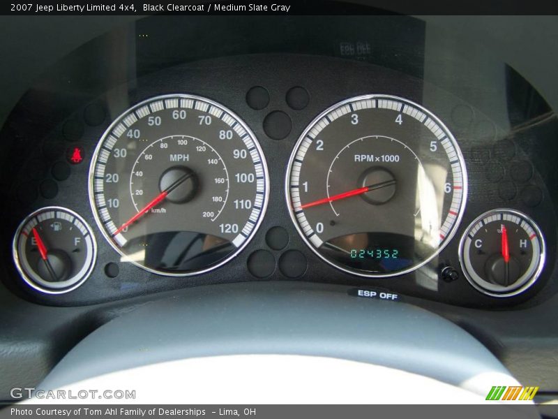 Black Clearcoat / Medium Slate Gray 2007 Jeep Liberty Limited 4x4