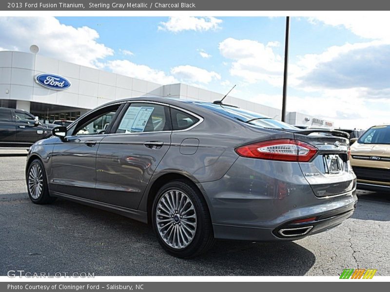 Sterling Gray Metallic / Charcoal Black 2013 Ford Fusion Titanium