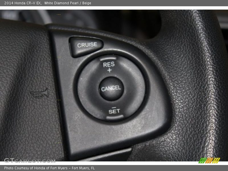 White Diamond Pearl / Beige 2014 Honda CR-V EX