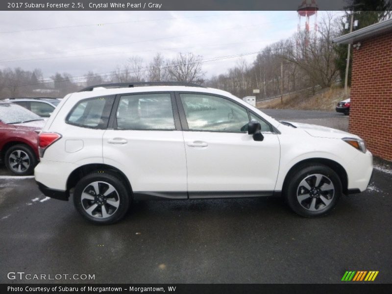 Crystal White Pearl / Gray 2017 Subaru Forester 2.5i