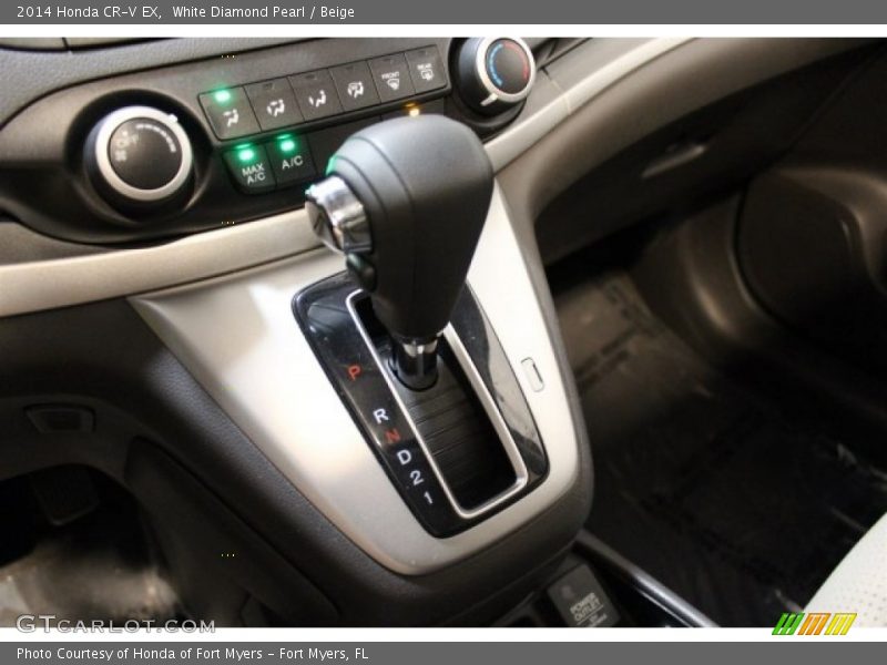 White Diamond Pearl / Beige 2014 Honda CR-V EX
