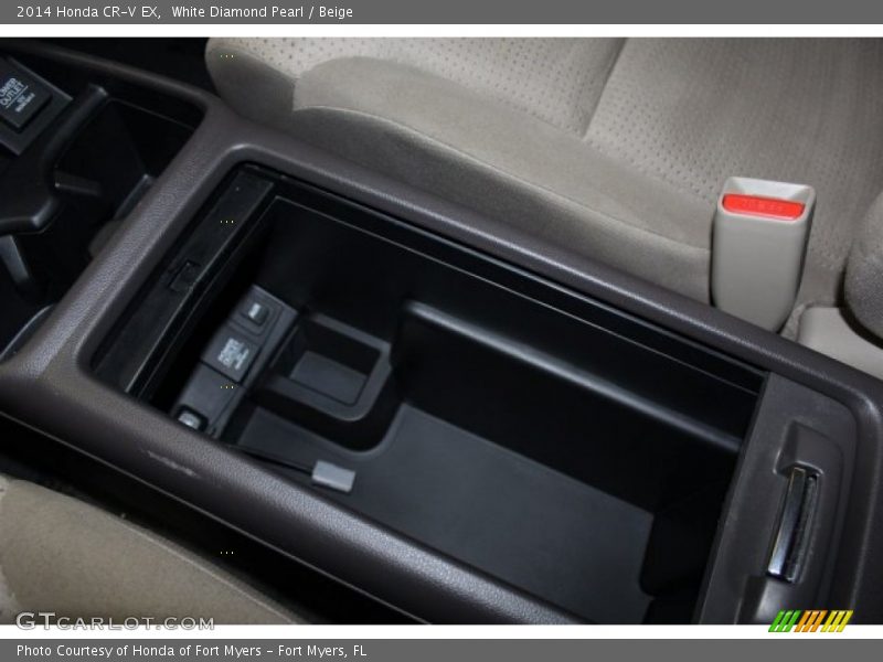 White Diamond Pearl / Beige 2014 Honda CR-V EX