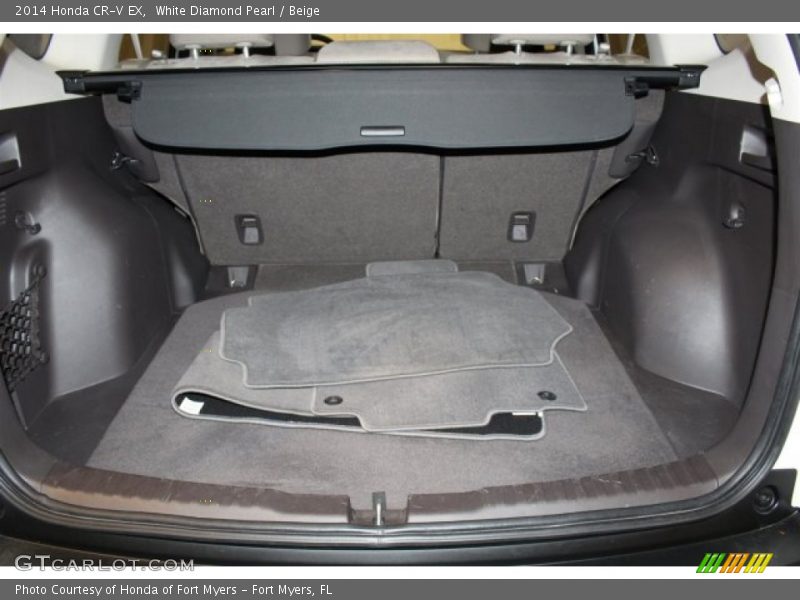 White Diamond Pearl / Beige 2014 Honda CR-V EX
