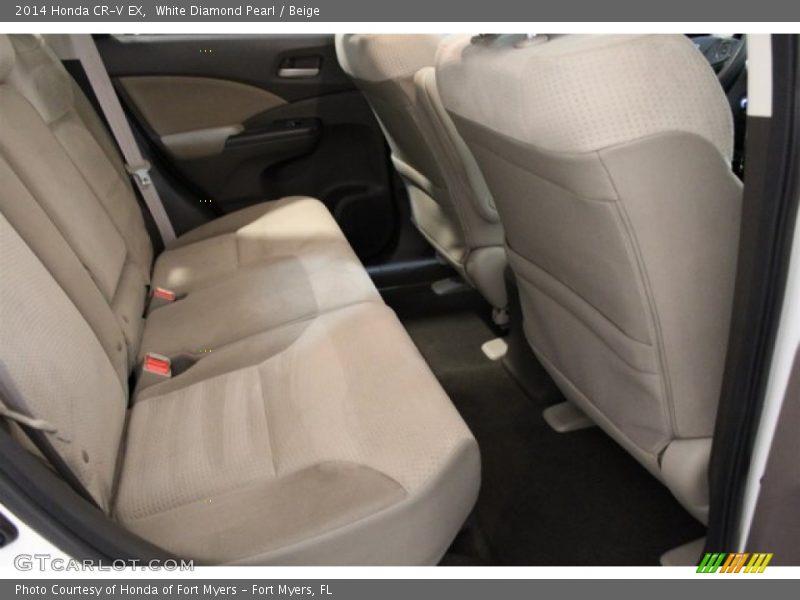 White Diamond Pearl / Beige 2014 Honda CR-V EX