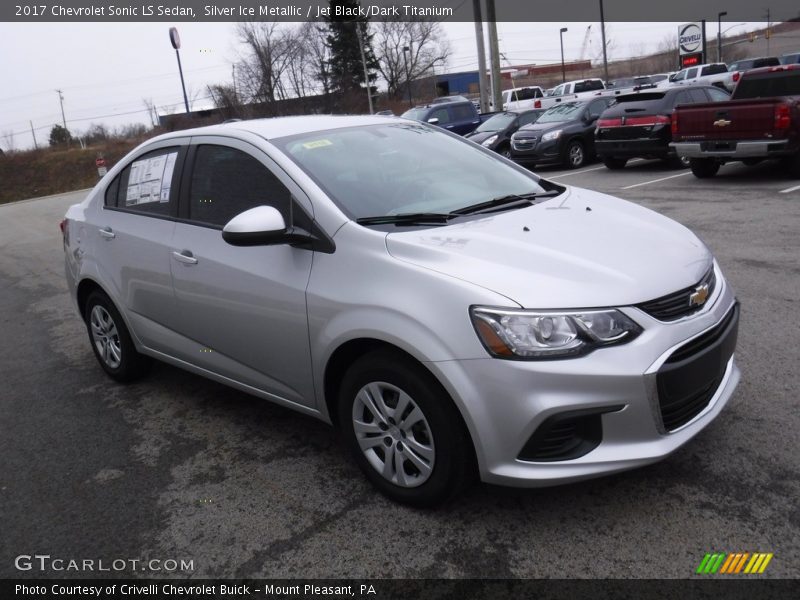 Silver Ice Metallic / Jet Black/Dark Titanium 2017 Chevrolet Sonic LS Sedan