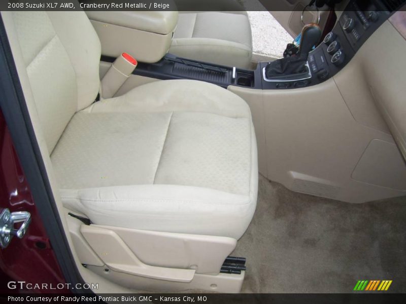 Cranberry Red Metallic / Beige 2008 Suzuki XL7 AWD