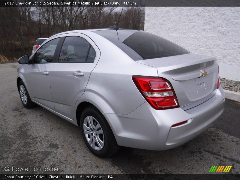 Silver Ice Metallic / Jet Black/Dark Titanium 2017 Chevrolet Sonic LS Sedan