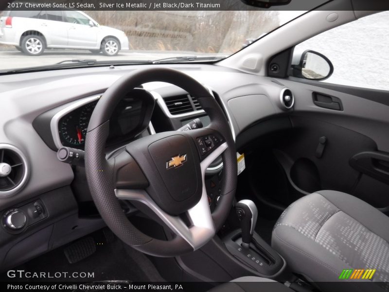 Silver Ice Metallic / Jet Black/Dark Titanium 2017 Chevrolet Sonic LS Sedan