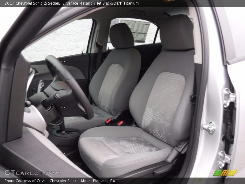 Silver Ice Metallic / Jet Black/Dark Titanium 2017 Chevrolet Sonic LS Sedan