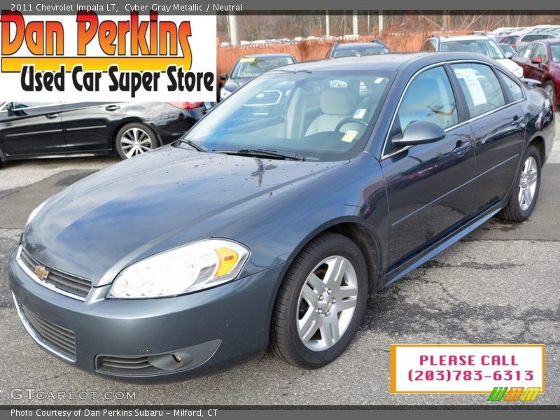 Cyber Gray Metallic / Neutral 2011 Chevrolet Impala LT