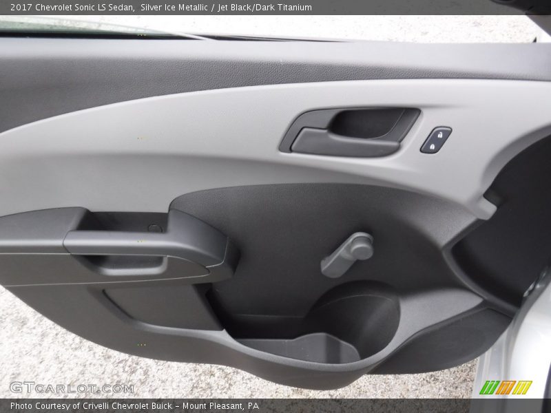 Silver Ice Metallic / Jet Black/Dark Titanium 2017 Chevrolet Sonic LS Sedan