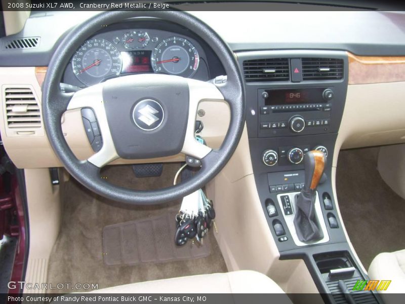 Cranberry Red Metallic / Beige 2008 Suzuki XL7 AWD
