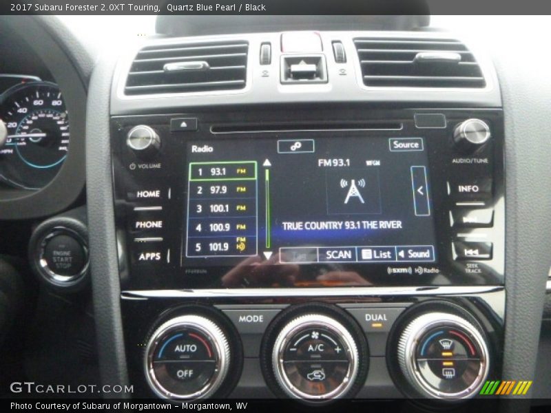 Controls of 2017 Forester 2.0XT Touring