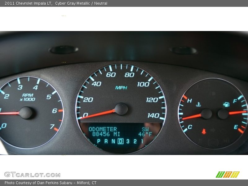 Cyber Gray Metallic / Neutral 2011 Chevrolet Impala LT