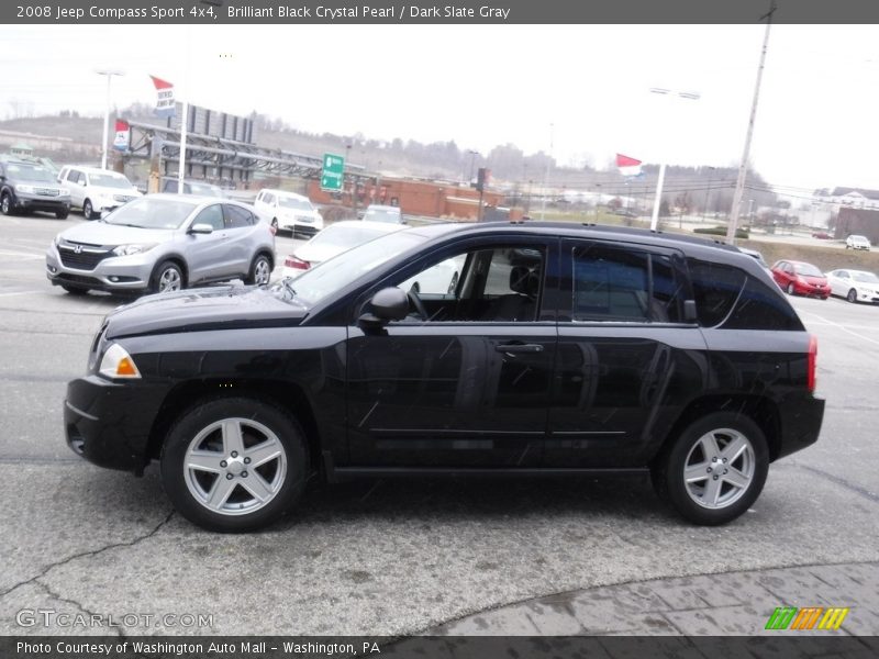 Brilliant Black Crystal Pearl / Dark Slate Gray 2008 Jeep Compass Sport 4x4