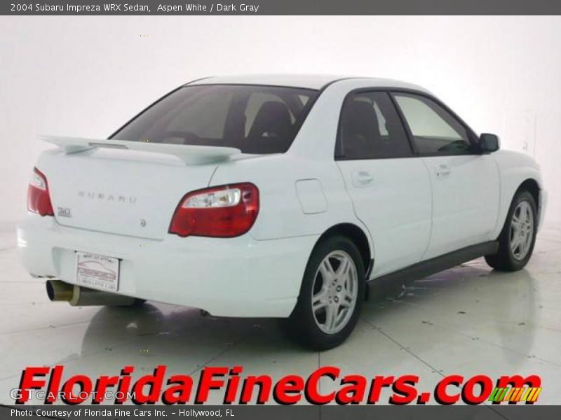 Aspen White / Dark Gray 2004 Subaru Impreza WRX Sedan