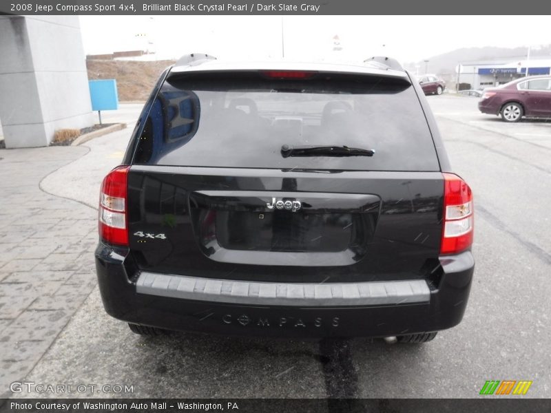 Brilliant Black Crystal Pearl / Dark Slate Gray 2008 Jeep Compass Sport 4x4