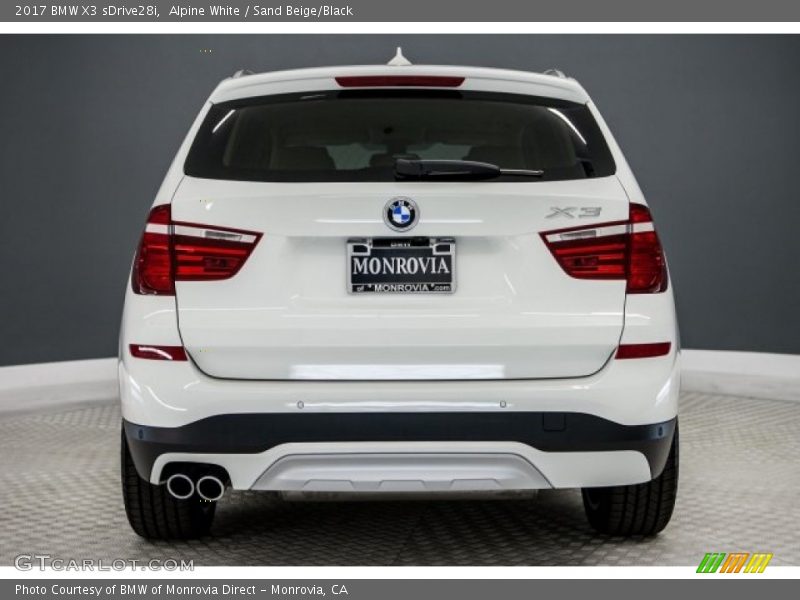 Alpine White / Sand Beige/Black 2017 BMW X3 sDrive28i