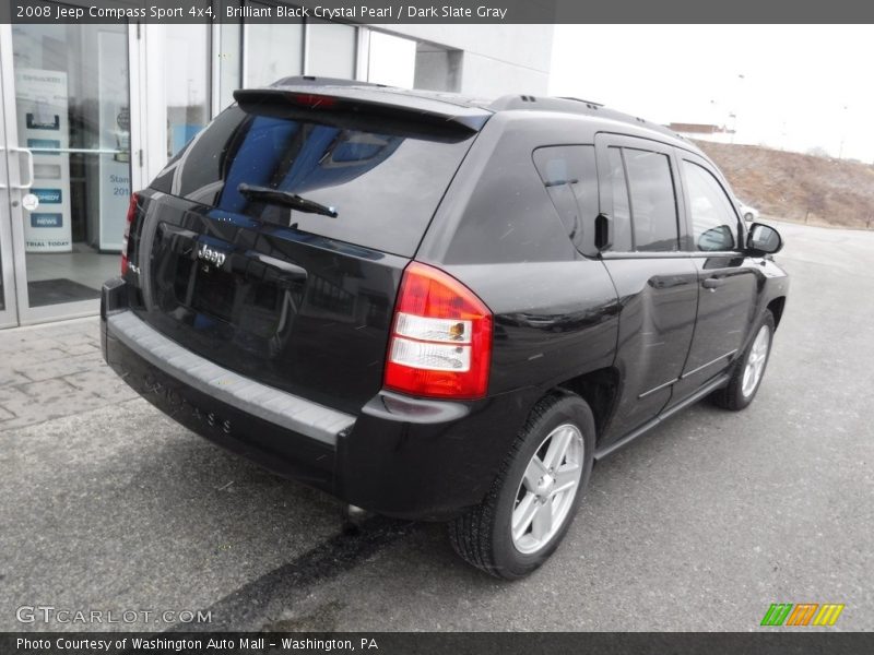 Brilliant Black Crystal Pearl / Dark Slate Gray 2008 Jeep Compass Sport 4x4