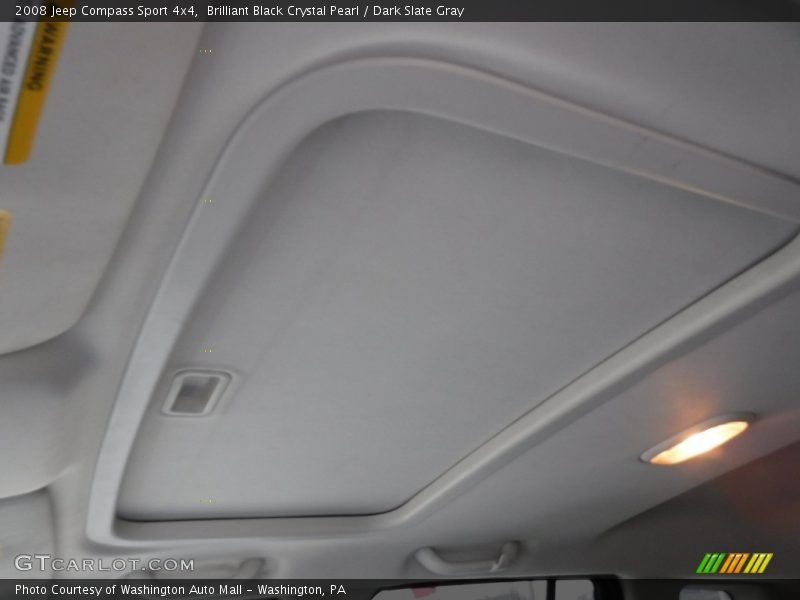 Brilliant Black Crystal Pearl / Dark Slate Gray 2008 Jeep Compass Sport 4x4