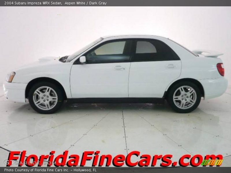 Aspen White / Dark Gray 2004 Subaru Impreza WRX Sedan