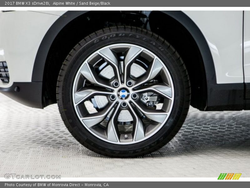 Alpine White / Sand Beige/Black 2017 BMW X3 sDrive28i