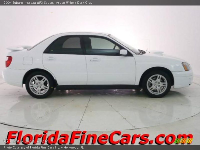 Aspen White / Dark Gray 2004 Subaru Impreza WRX Sedan