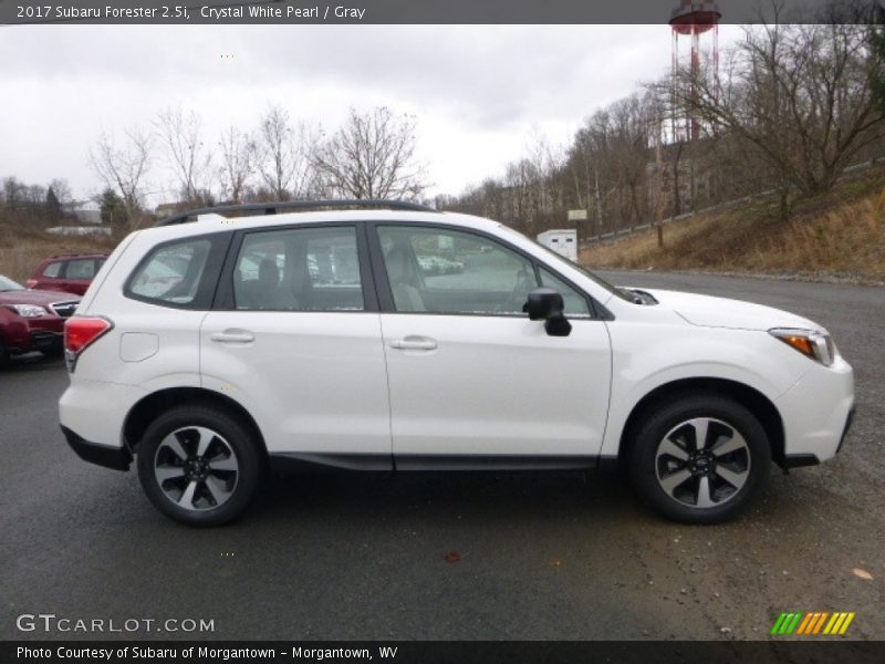 Crystal White Pearl / Gray 2017 Subaru Forester 2.5i
