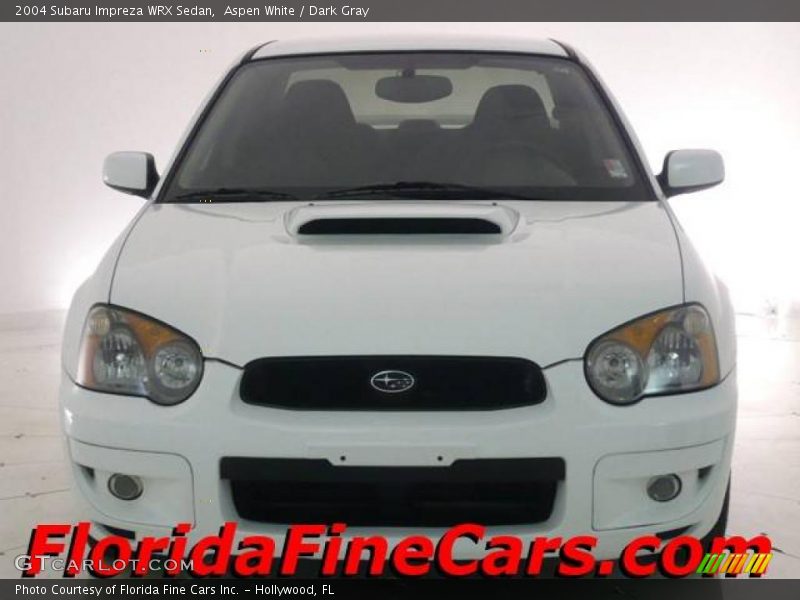 Aspen White / Dark Gray 2004 Subaru Impreza WRX Sedan