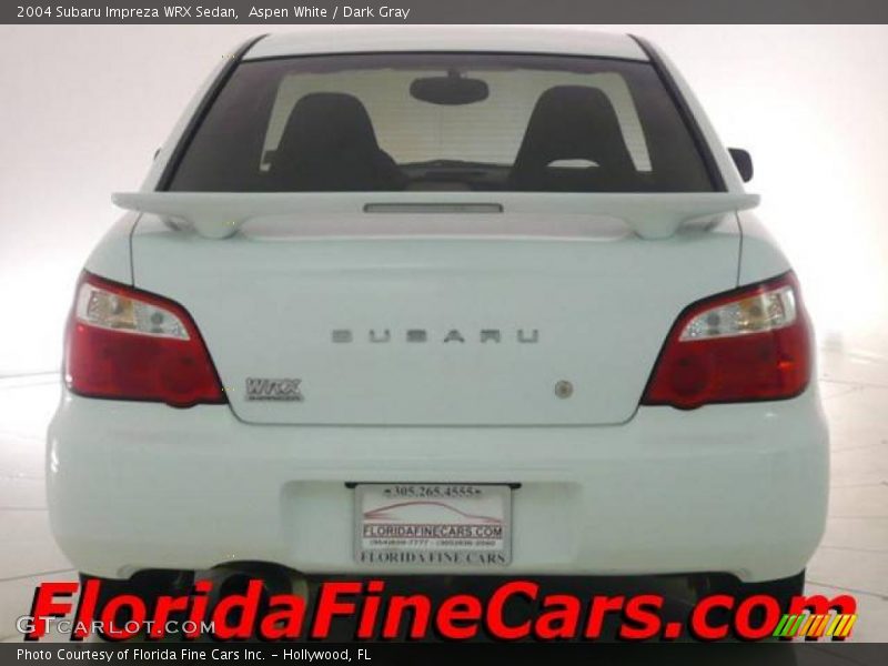 Aspen White / Dark Gray 2004 Subaru Impreza WRX Sedan