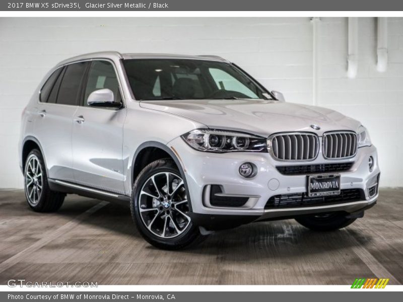 Glacier Silver Metallic / Black 2017 BMW X5 sDrive35i