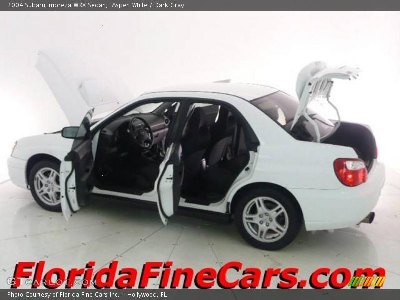 Aspen White / Dark Gray 2004 Subaru Impreza WRX Sedan