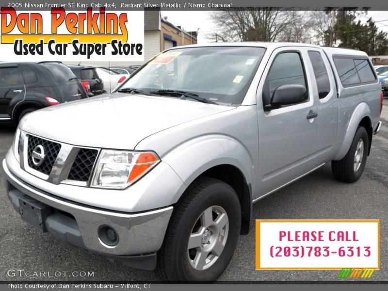 Radiant Silver Metallic / Nismo Charcoal 2005 Nissan Frontier SE King Cab 4x4