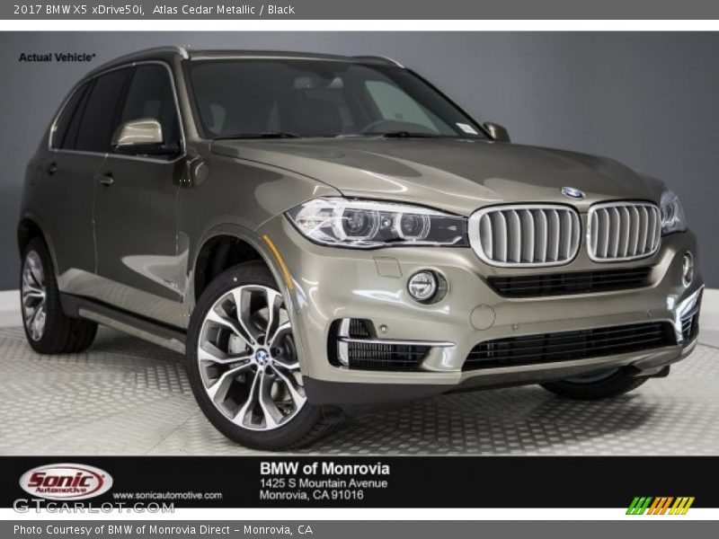 Atlas Cedar Metallic / Black 2017 BMW X5 xDrive50i