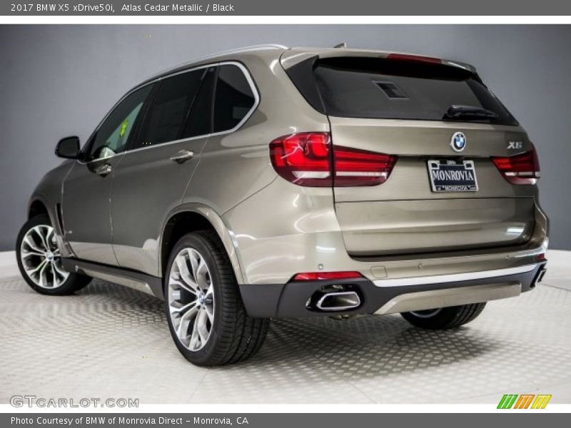 Atlas Cedar Metallic / Black 2017 BMW X5 xDrive50i