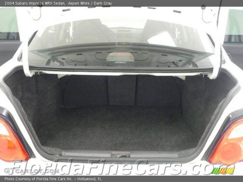 Aspen White / Dark Gray 2004 Subaru Impreza WRX Sedan