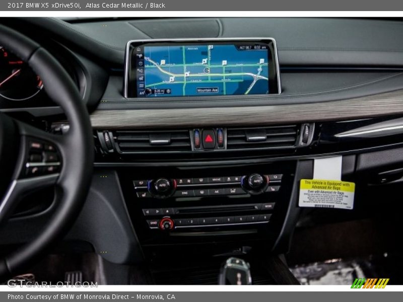 Atlas Cedar Metallic / Black 2017 BMW X5 xDrive50i