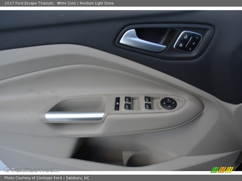 White Gold / Medium Light Stone 2017 Ford Escape Titanium