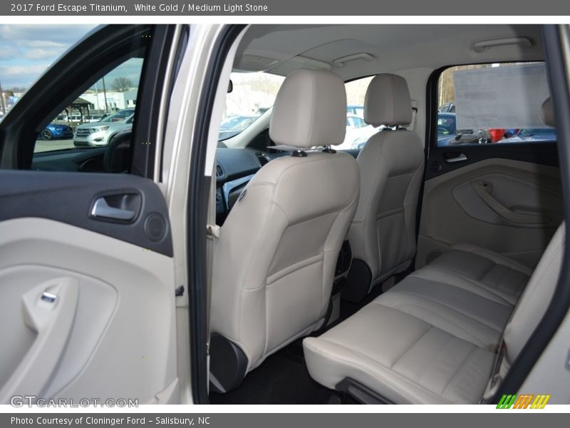 White Gold / Medium Light Stone 2017 Ford Escape Titanium