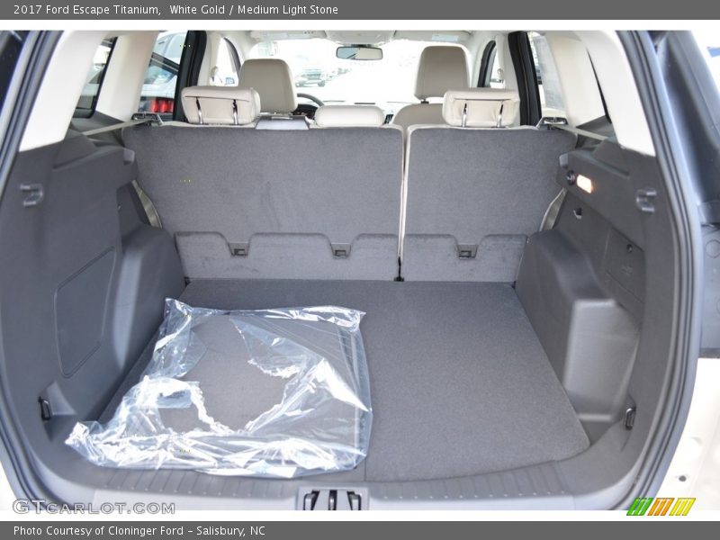 White Gold / Medium Light Stone 2017 Ford Escape Titanium