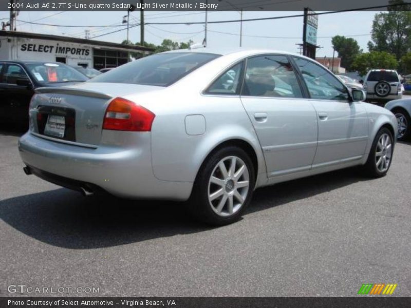 Light Silver Metallic / Ebony 2004 Audi A6 2.7T S-Line quattro Sedan