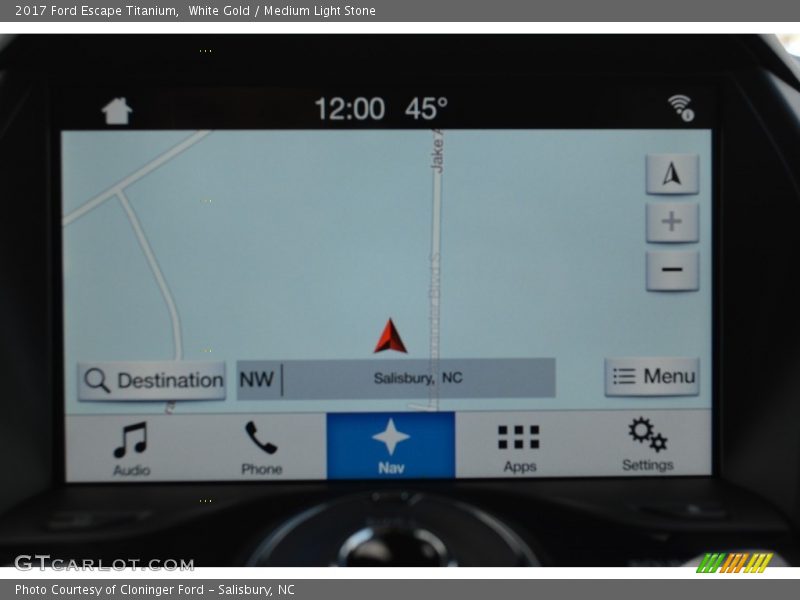 White Gold / Medium Light Stone 2017 Ford Escape Titanium